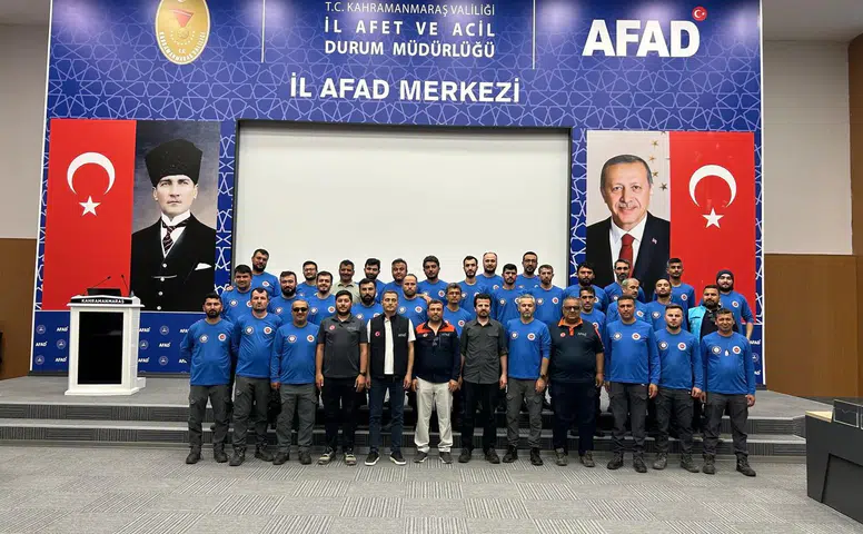TDV Kahramanmaraş Arama Kurtarma Ekibi Akredite Oldu