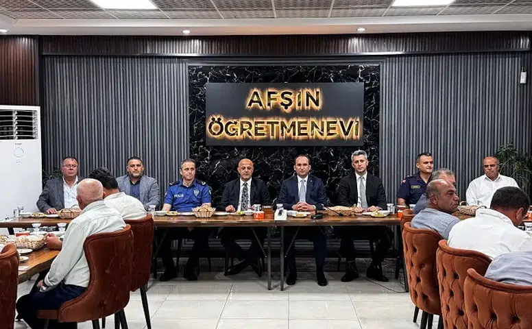 Afşin Kaymakamı Sarıdoğan İçin Veda Yemeği Düzenlendi