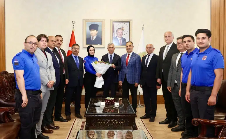 Vali Ünlüer Ceza İnfaz Personellerini makamında kabul etti