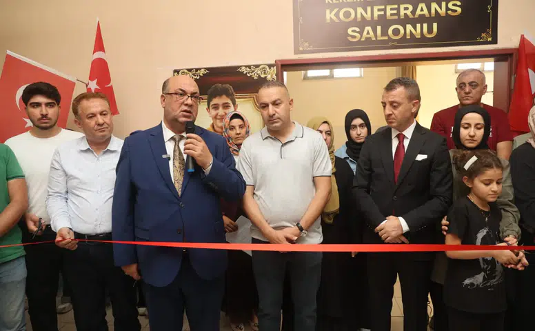 Şehit Kerem Erdem Güngör'ün adını taşıyan konferans salonu açıldı