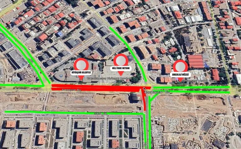 Azerbaycan Bulvarı 9 Gün Trafiğe Kapanıyor