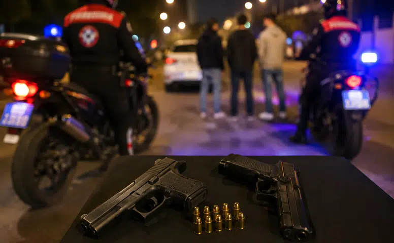 Kahramanmaraş’ta Trafik Kontrolünde 2 Ruhsatsız Silah Ele Geçirildi