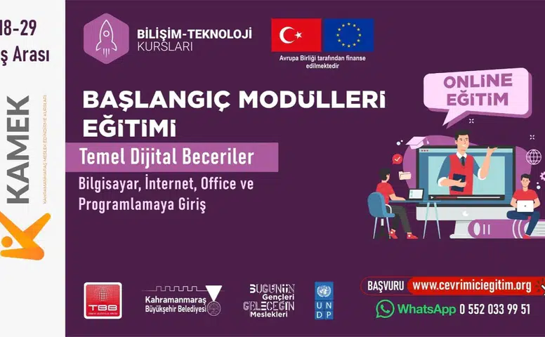Kahramanmaraş'ta Gençler İçin Dijital Eğitim Programı Başlattı
