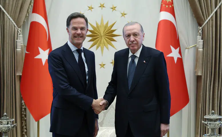 Cumhurbaşkanı Erdoğan, NATO Genel Sekreteri Rutte ile Külliye'de görüştü