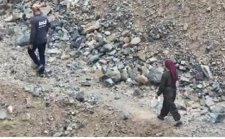 Berit Dağı'nda Mahsur Kalan Kadın AFAD Ekiplerince Kurtarıldı