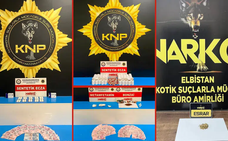Kahramanmaraş'ta Narkotik Operasyonları: 9 Şüpheli Tutuklandı