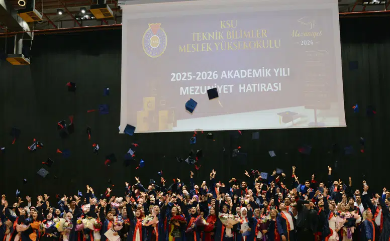 KSÜ Teknik Bilimler MYO'da Mezuniyet Coşkusu