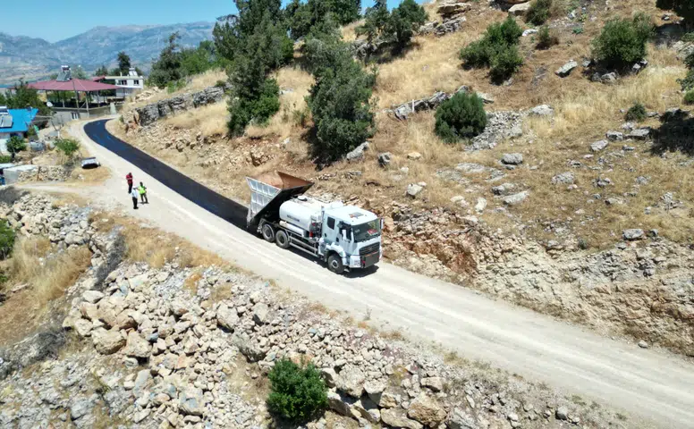Karagöl-Çobanlı Yolunda Kaplama Çalışmaları Başladı