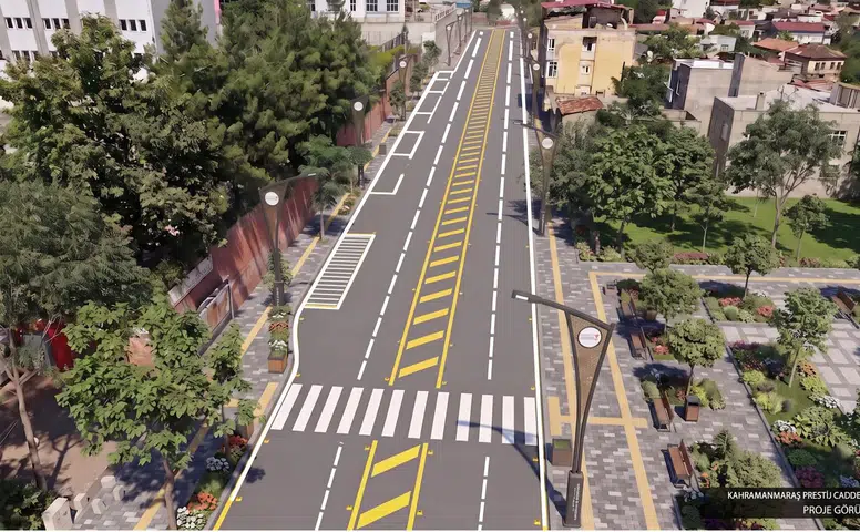 Büyükşehir, Gazneliler Caddesi’nde Son Kat Asfalt Serimini Sürdürüyor