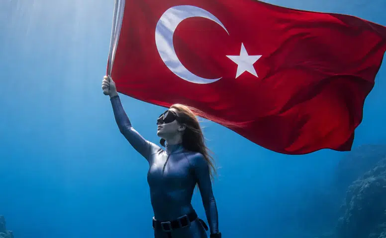 Dünya Rekortmeni Şahika Ercümen’den Zafer Dalışı