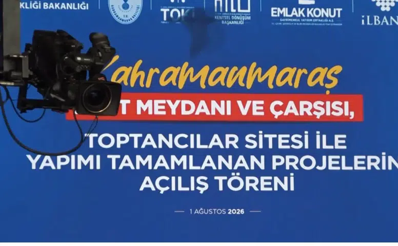 Kahramanmaraş'ta Kent Meydanı ve Toptancılar Sitesi Açıldı
