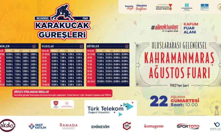 Kahramanmaraş’ta Er Meydanında Büyük Ödül