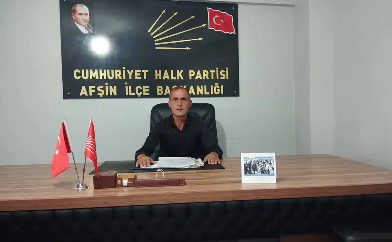 CHP Afşin İlçe Başkanlığına Hüseyin Temur Seçildi