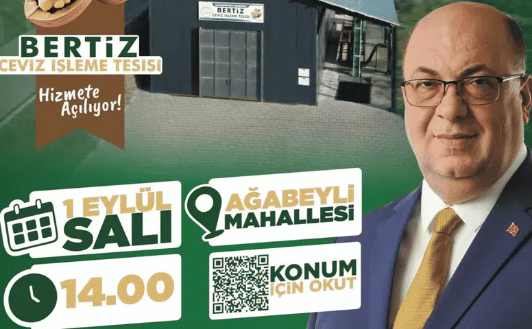Kahramanmaraş’ta Ceviz Üreticisine Yeni Tesis