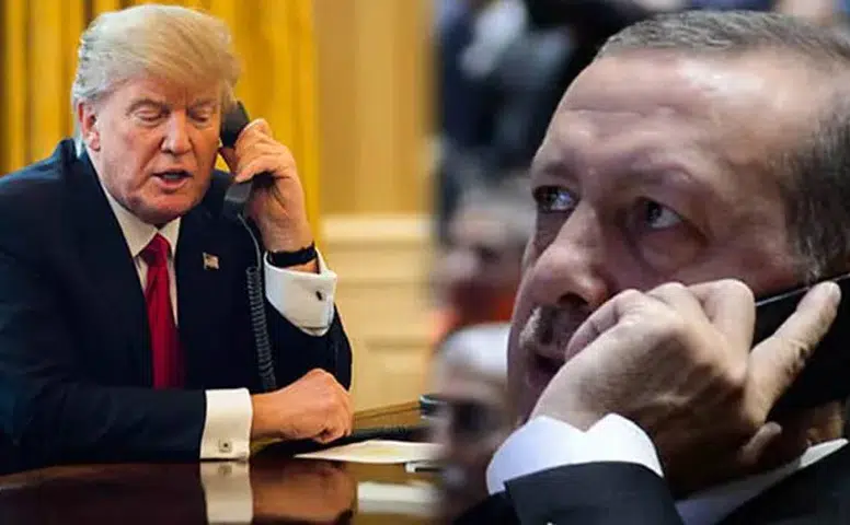 Cumhurbaşkanı Erdoğan İle ABD Başkanı Trump Telefonda Görüştü