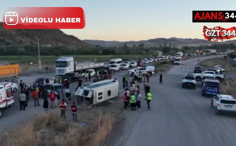 İşçi Servisi Devrildi: 14 Kişi Yaralandı
