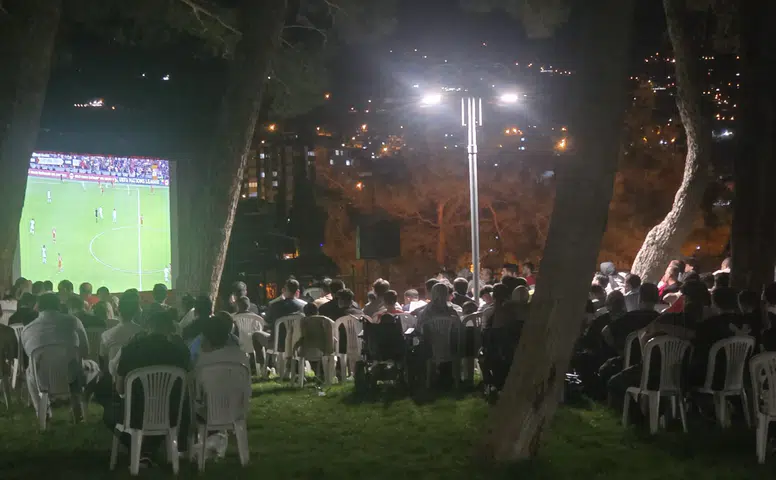 Kahramanmaraş Kalesi’nde milli maç heyecanı yaşandı