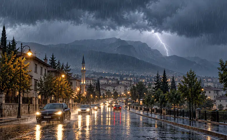 Kahramanmaraş’ın 4 İlçesinde Sağanak Yağış Uyarısı