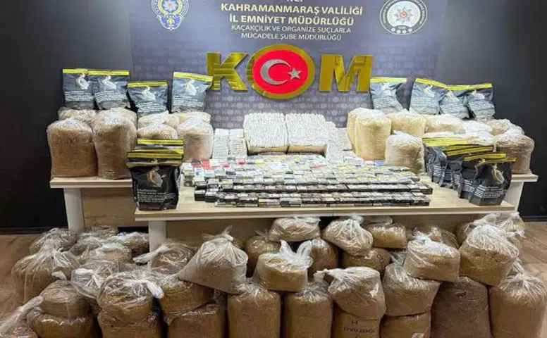 Kahramanmaraş’ta Kaçak Sigara Operasyonu