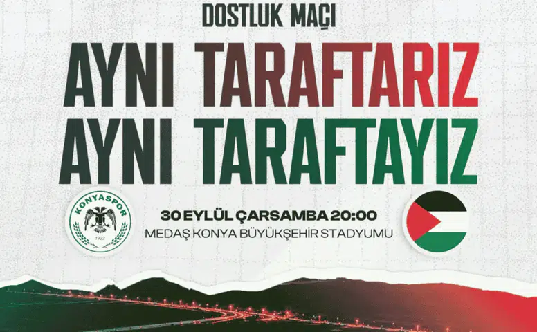 Konyaspor ile Filistin Millî Takımı Sahaya Çıkıyor