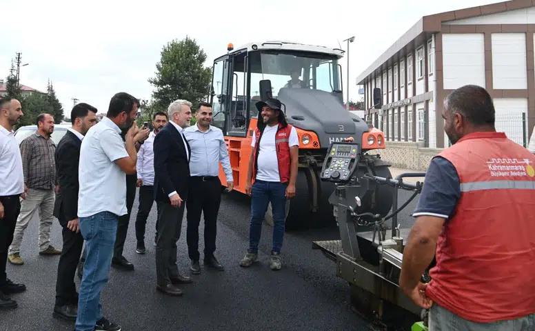 Afşin’de 2 Kilometrelik Yol Baştan Sona Yenileniyor