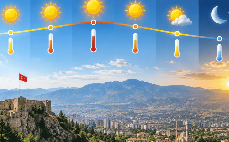 Kahramanmaraş’ta Bugün Sıcaklık 37 Dereceyi Görecek