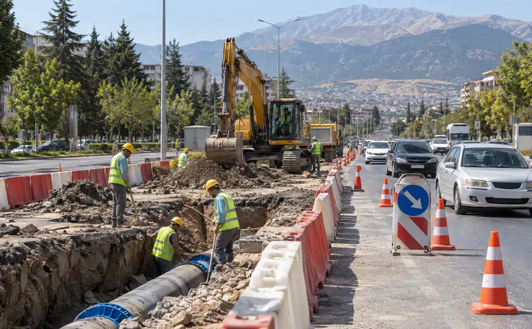 Kahramanmaraş’ta 25 Noktada Yol Çalışması