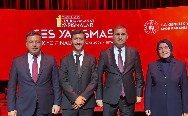 Kahramanmaraşlı gençten ses yarışmasında ikincilik