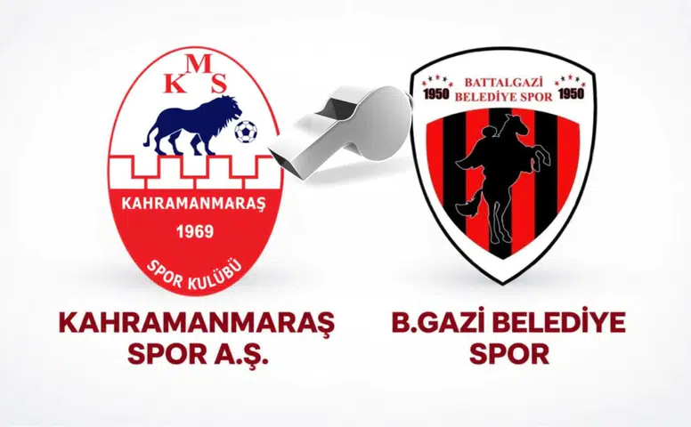Kahramanmaraşspor – Battalgazi Belediyespor Maçının Hakemleri Açıklandı