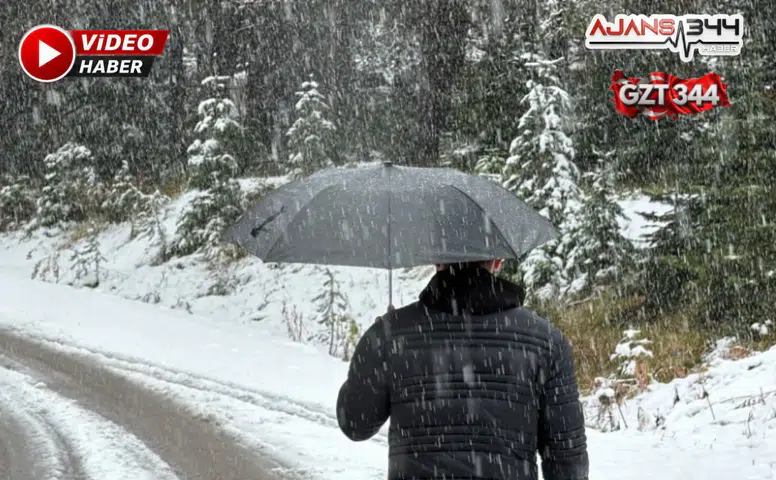 Bolu’da Kar Yağışı: Kartalkaya Yolu Ve Yaylalar Beyaza Büründü