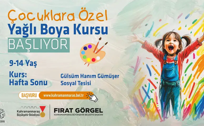 Kahramanmaraş'ta çocuklar için yeni yağlı boya kursu başlıyor!