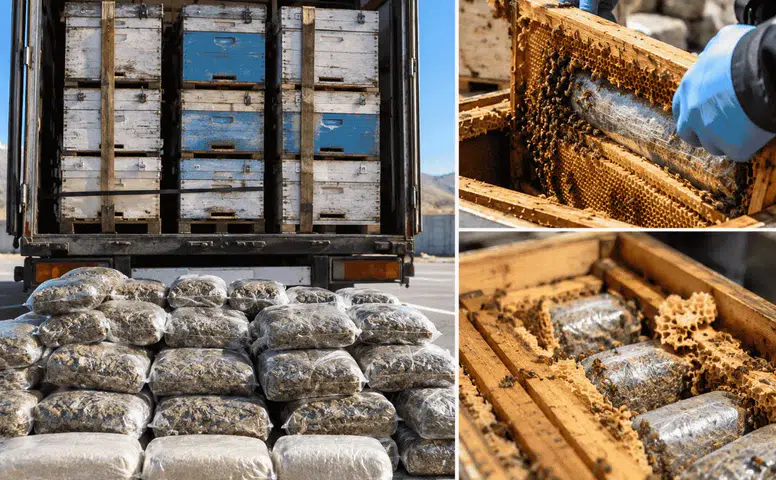 Arı Kovanlarında 91 Kilo Uyuşturucu Ele Geçirildi