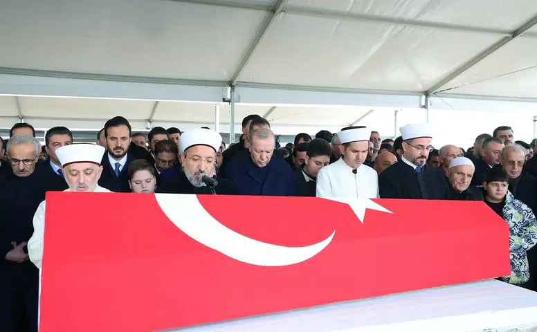 Erdoğan, Dündar Ziya Gültekin’in Cenaze Törenine Katıldı
