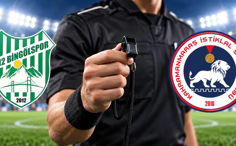 Bingölspor-İstiklalspor maçının hakemi belli oldu