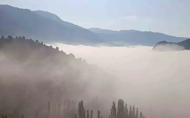 Kahramanmaraş’ta vadiler sis denizine dönüştü