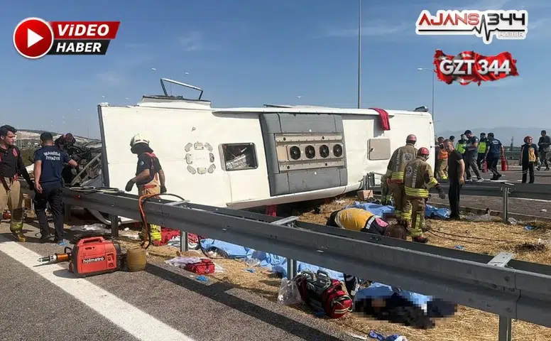 Manisa’da otobüs kazası: 11 can kaybı, 27 yaralı
