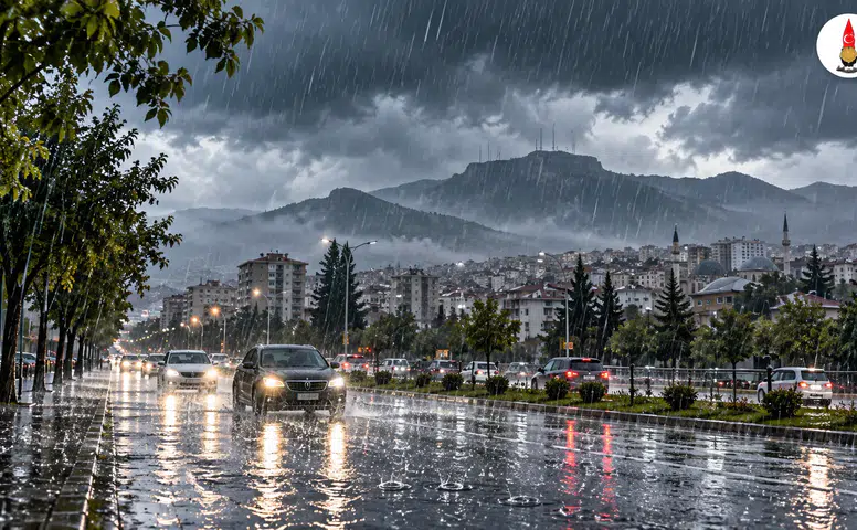 Kahramanmaraş’ta Kuvvetli Yağış Uyarısı: Saatler Açıklandı