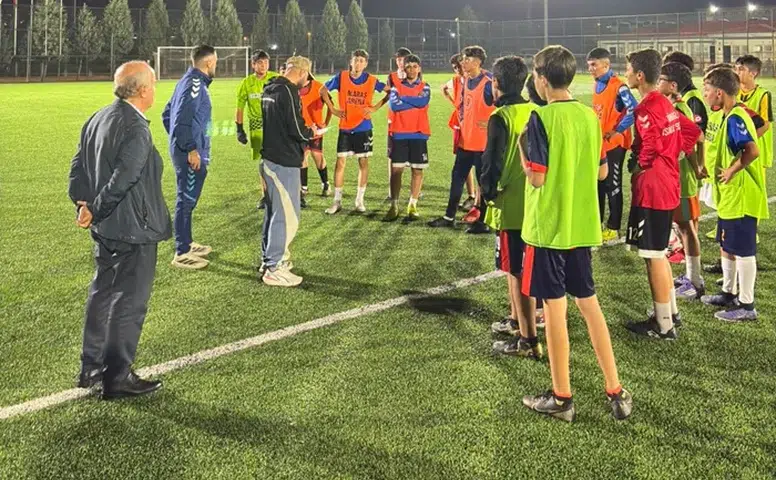 Kahramanmaraş U14 seçmelerinde 83 genç sahaya indi
