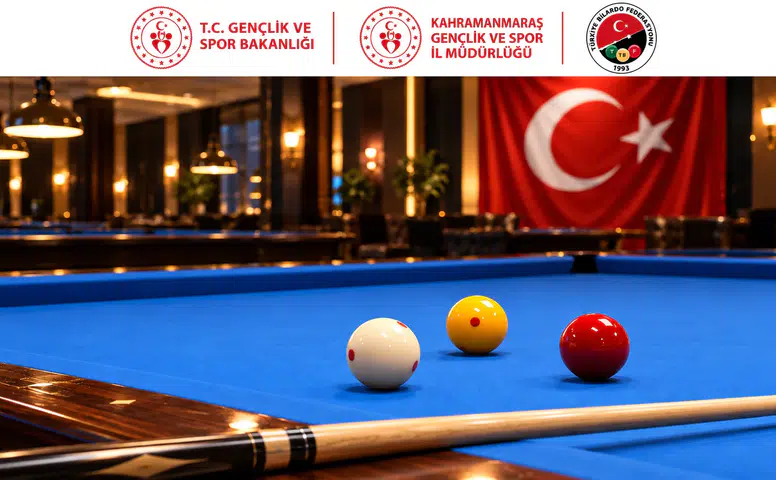 Kahramanmaraş’ta Cumhuriyet Bayramı İçin Bilardo Turnuvası