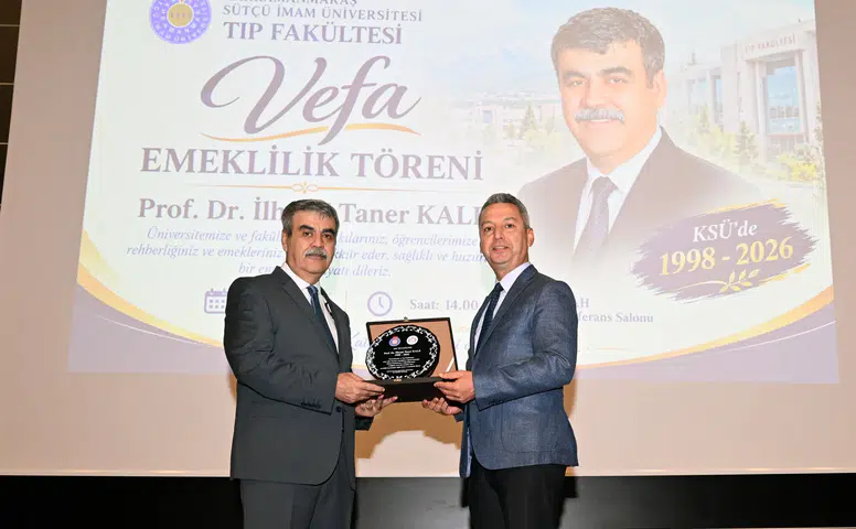 KSÜ’de Prof. Dr. İlhami Taner Kale’ye Emeklilik Töreni