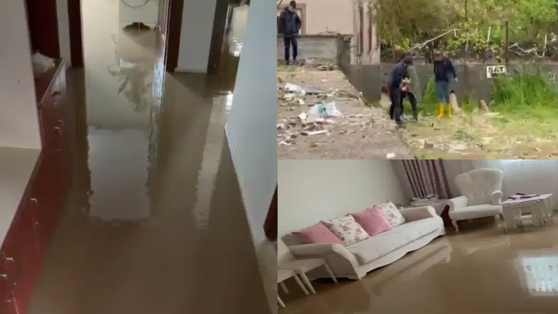 Yağışta Duvarları Delerek Çözüm Aradılar