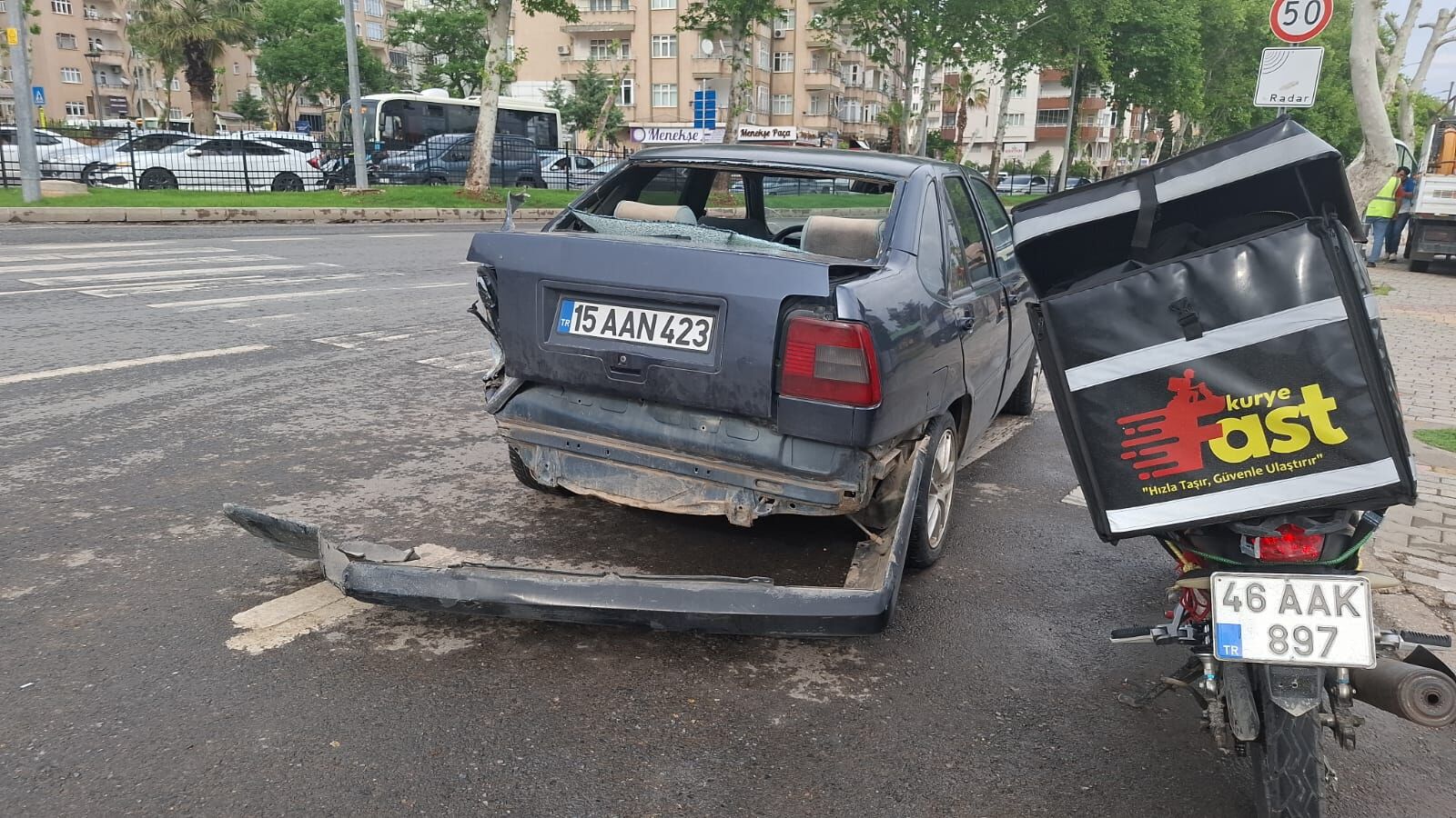 Kahramanmaraş’ta Şiddetli Yağmur Sonrası Trafik Kazası5