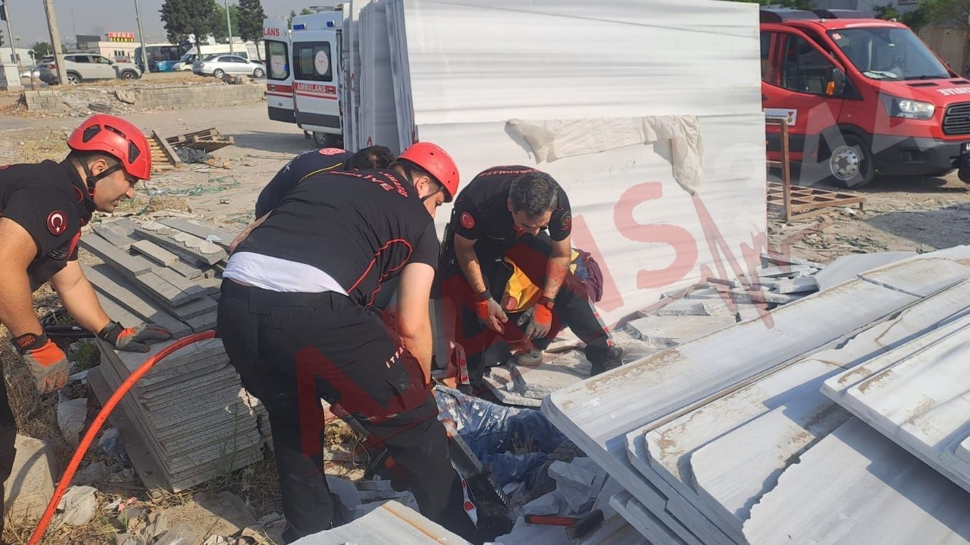 Kahramanmaraş’ta İnşaat Alanında Can Pazarı 2 İşçi Yaralandı2