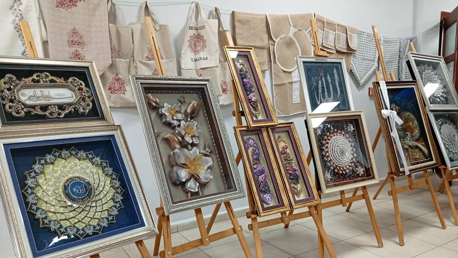 Kahramanmaraş’ta Kırsal Kursiyerlerin El Emeği Sergilendi2