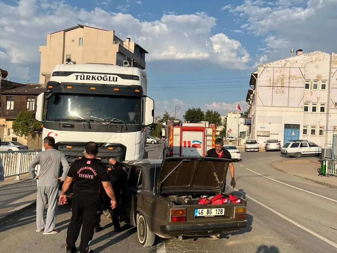 Kahramanmarasta Otomobil Ile Kamyon Carpisti 1 Yarali 1