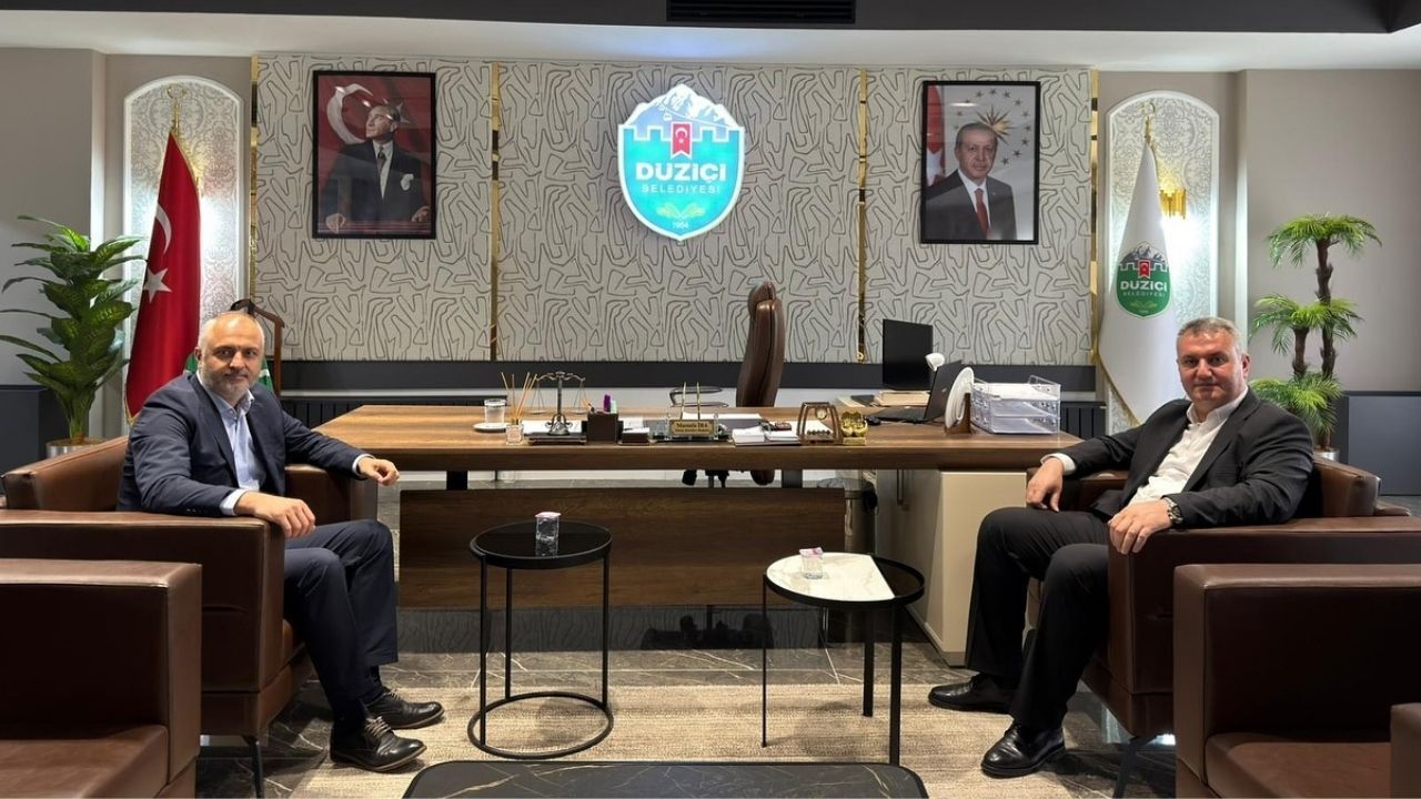 Başkan Gökşen’den Düziçi Belediye Başkanı İba’ya Ziyaret (1)