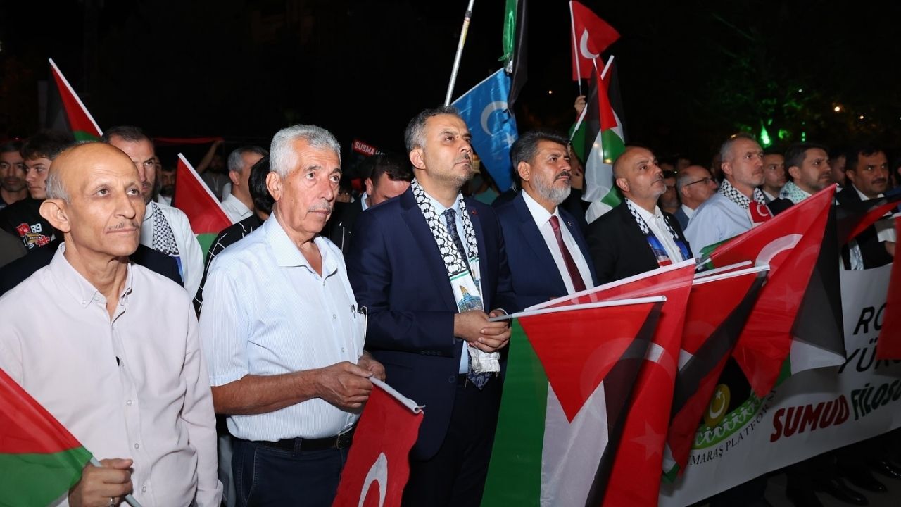 Kahramanmaraş’ta Gazze İçin Dayanışma Yürüyüşü Gerçekleştirildi.