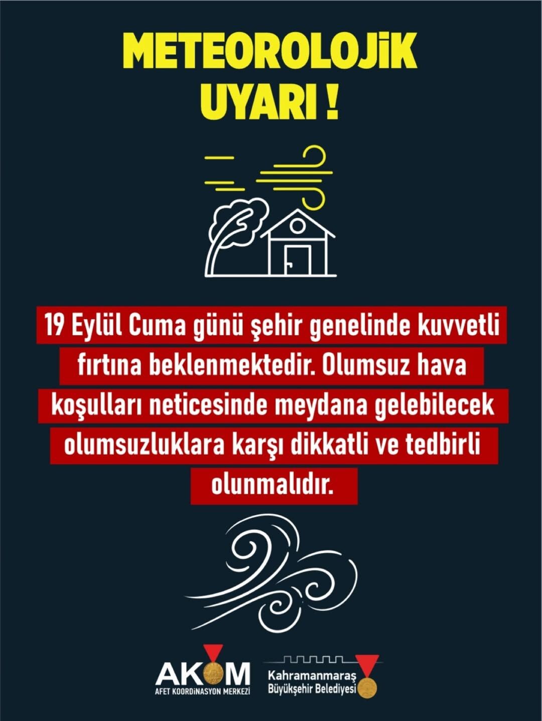 Meteorolojik Uyarı ⚠️