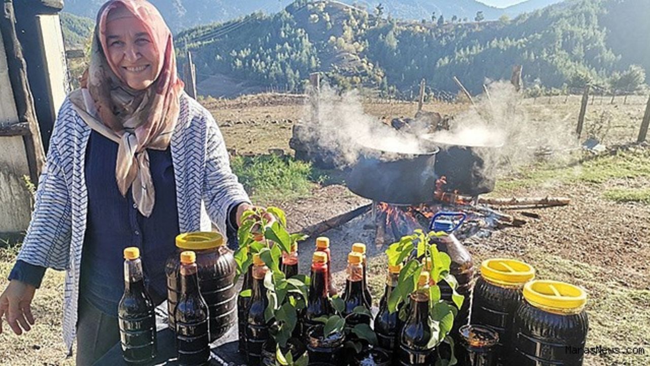 Kahramanmaraş’ta Tescilli Andız Pekmezi Üretimi Başladı