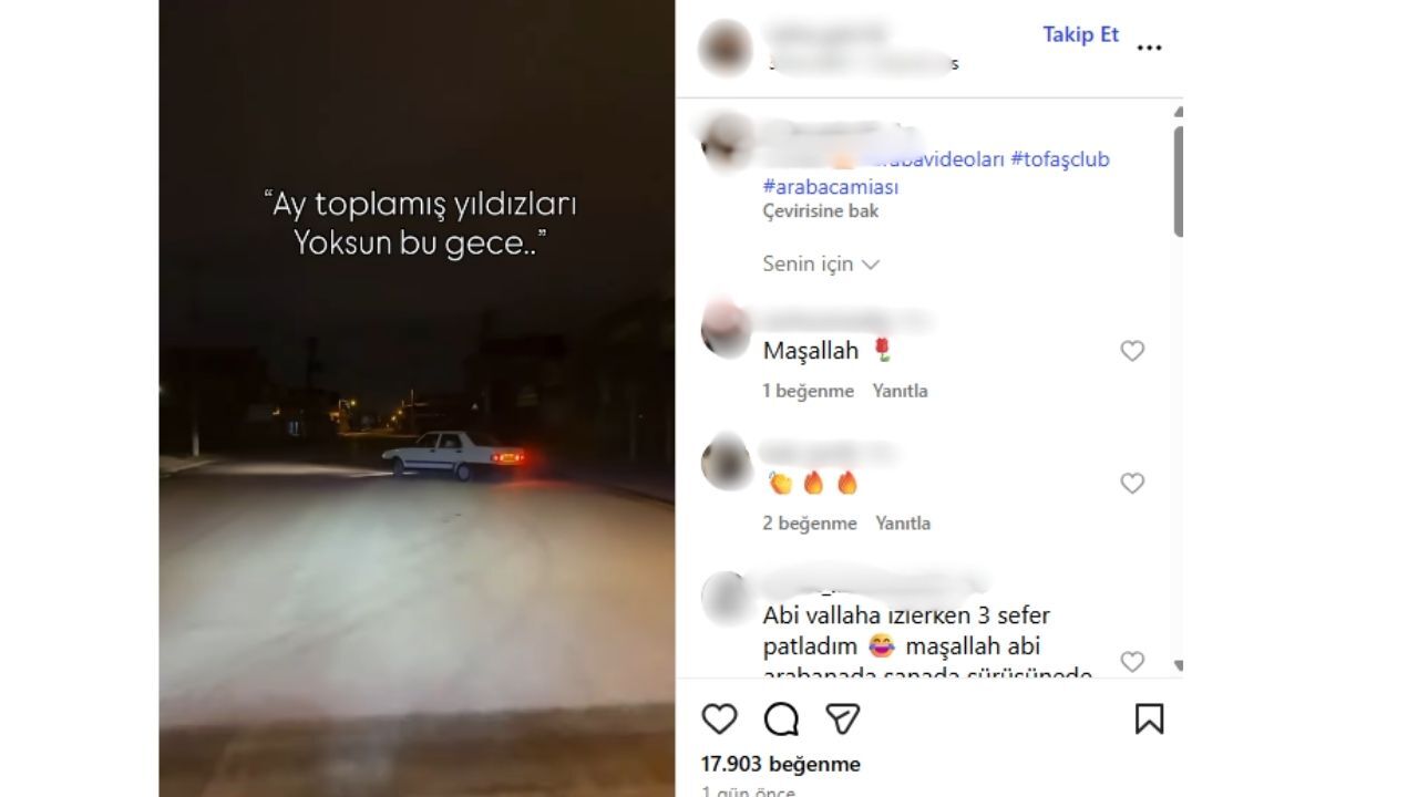 Kahramanmaraş’ta Trafiğe Açık Alanda Drift Attı, O Anları Sosyal Medyada Paylaştı (1)